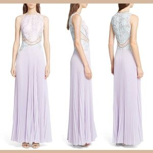 NWT $2095‎ Christopher Kane Lace Bodice Pleated Gown [SZ  6 US ]